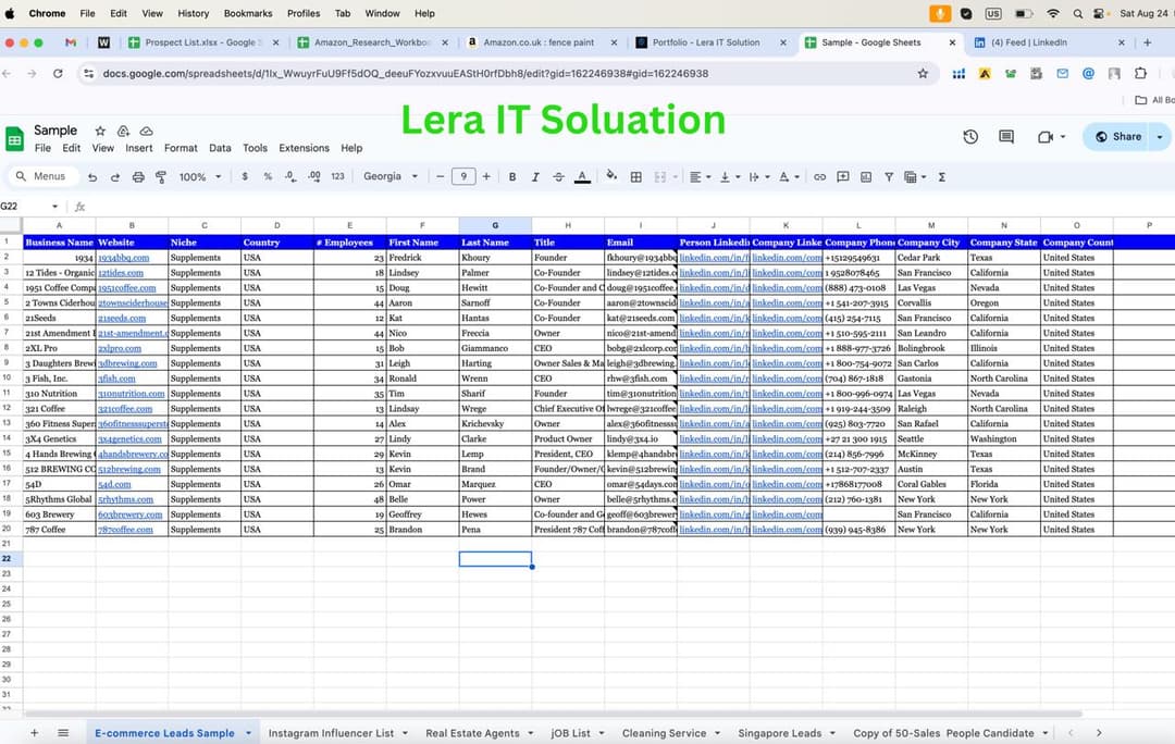 Lead Generation Portfolio